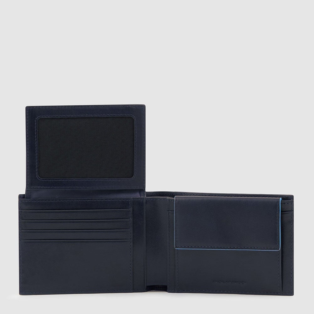 Portafoglio Piquadro B2 Revamp con ribaltina Blu