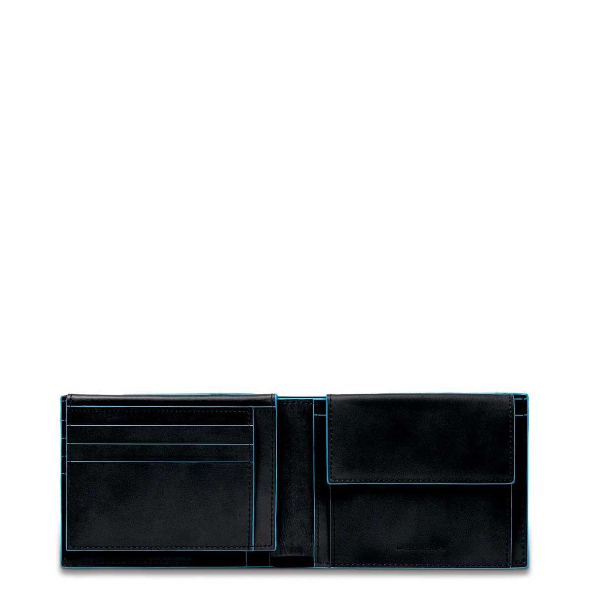 Portafoglio Piquadro B2 con ribaltina Nero