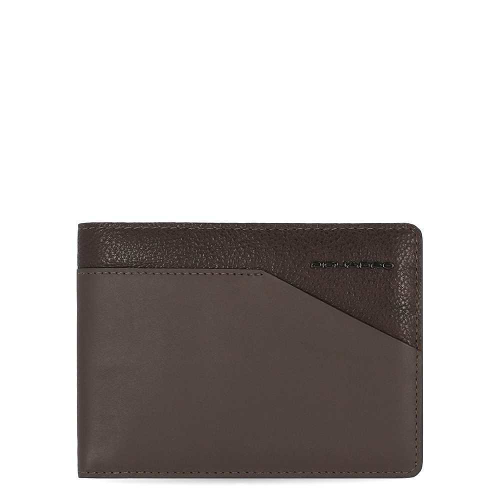 Portafoglio Piquadro Martin con portamonete Marrone