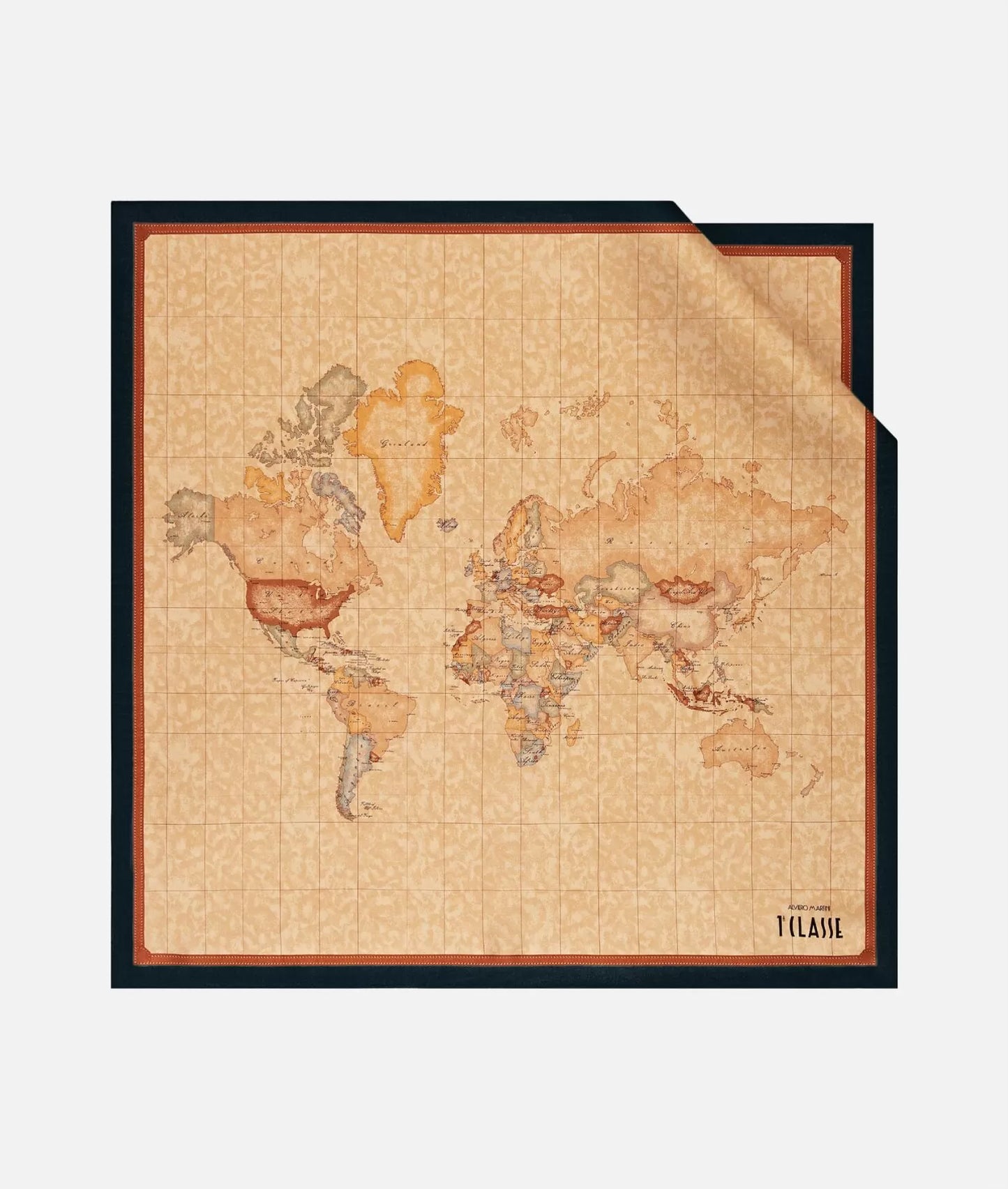 Foulard Prima Classe Geo Classic Nero 70x70