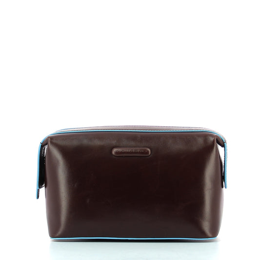 Beauty Case Piquadro Blue Square Marrone