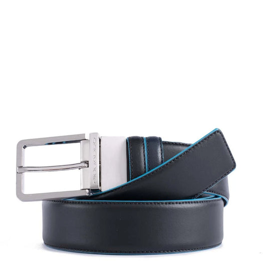 Cintura Piquadro B2 Reversibile Nero-Blu